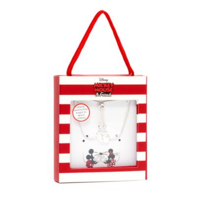 Disney Store Mickey Mouse Heart Silver-Plated Slider Bracelet