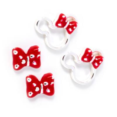 Disney Store - Minnie Maus - Versilberte Ohrringe in Schleifenform - 2er-Set