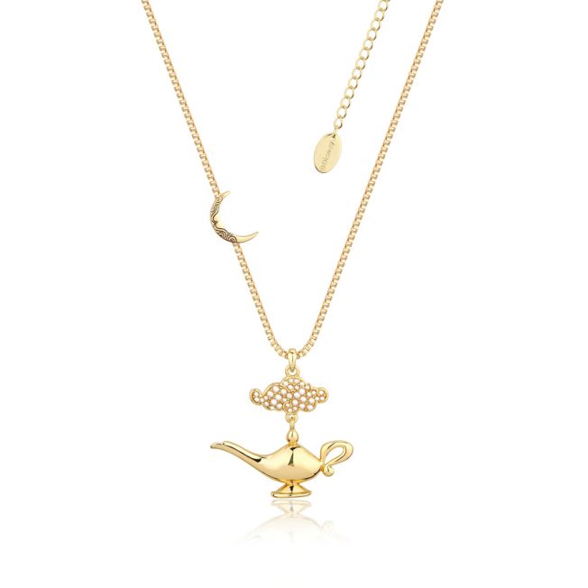 Couture Kingdom Collier Lampe du génie plaqué or Aladdin Disney Store Couture Kingdom Collier Lampe du génie plaqué or Aladdin Disney Store