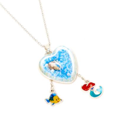Collier La Petite Sirène - Ciondolo Coquillage En Or Avec Cristal - Cadeau Idéal Pour Femme