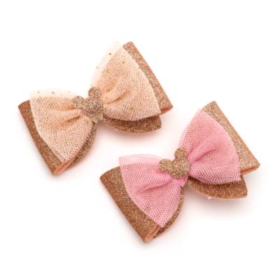 Topolino Disney Store, 2 fermagli per capelli in oro rosa