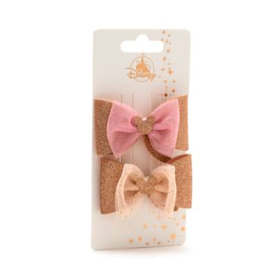 Topolino Disney Store, 2 fermagli per capelli in oro rosa