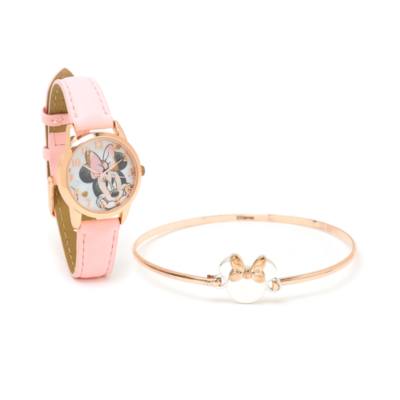Minnie Mouse Watch and Bangle Gift Set