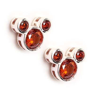Mickey Mouse January Birthstone Stud Earrings