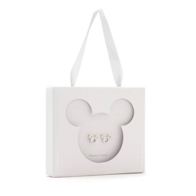 Mickey Mouse February Birthstone Stud Earrings