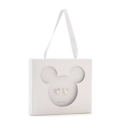 Mickey Mouse April Birthstone Stud Earrings