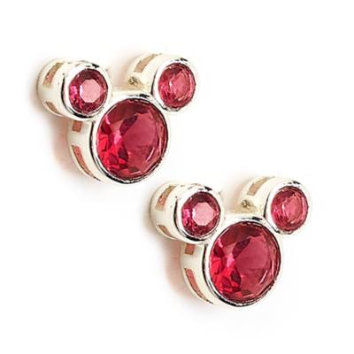 Clous d'oreilles Mickey avec pierre de juillet