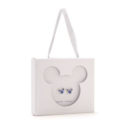 Mickey Mouse September Birthstone Stud Earrings