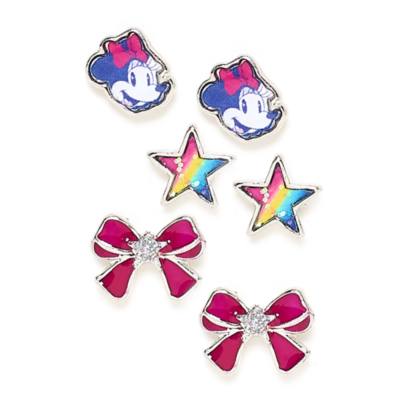 Disney Store Minnie Mouse Stud Earrings, Set of 3