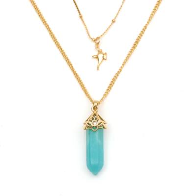 Disney Store - Aladdin - Prinzessin Jasmin - Halskette mit Anh&auml;nger aus Amazonit f&uuml;r Erwachsene