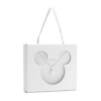 Mickey Mouse 'A' Initial Necklace