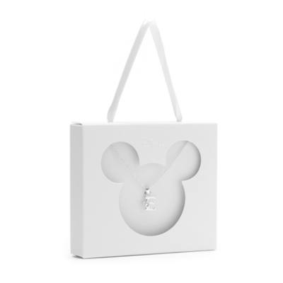 Mickey Mouse 'E' Initial Necklace