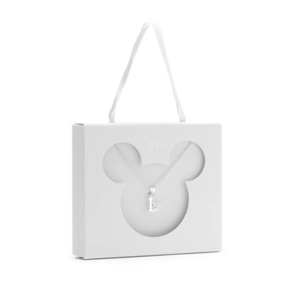 Mickey Mouse 'L' Initial Necklace