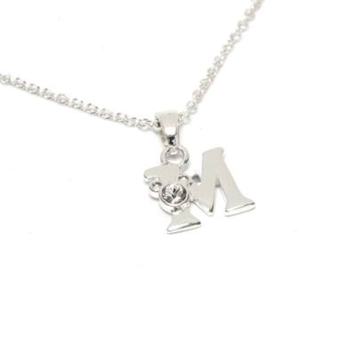 Mickey Mouse 'M' Initial Necklace