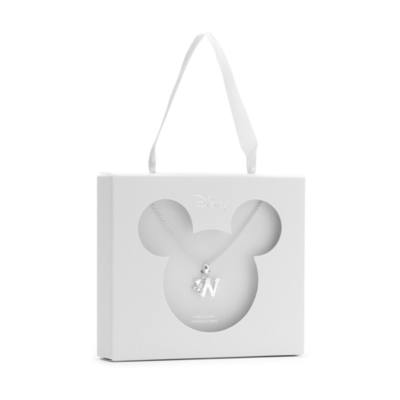 Mickey Mouse 'W' Initial Necklace