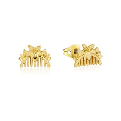 Couture Kingdom Mulan Gold-Plated Comb Stud Earrings