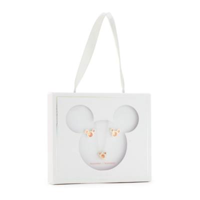 Mickey Mouse November Birthstone Necklace and Earrings Set