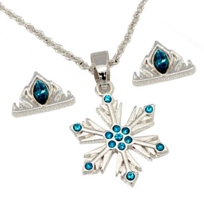 Elsa Silver-Plated Necklace and Earrings Set