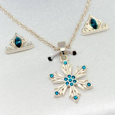 Elsa Silver-Plated Necklace and Earrings Set
