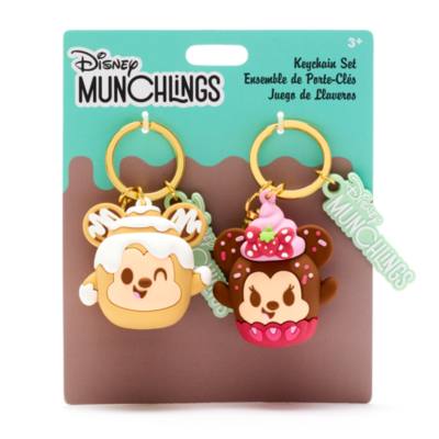 Disney Store Mickey and Minnie Mouse Disney Munchlings Baked Treats Keyring Set