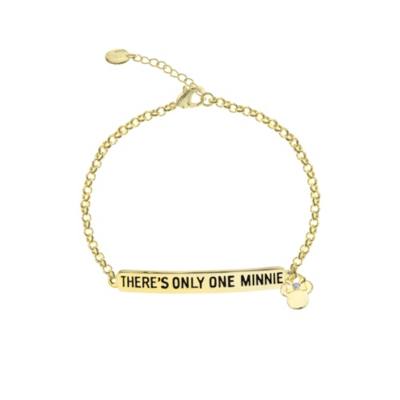 Minnie Maus - Vergoldetes Armband mit Zitat