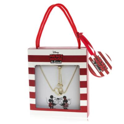 Mickey Mouse Heart Slider Gold-Plated Bracelet