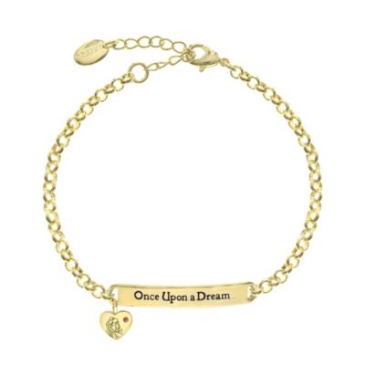 Dornr&ouml;schen - Vergoldetes Armband mit Zitat