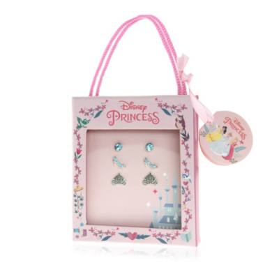 Pendientes ba&ntilde;ados en plata La Cenicienta, juego de 3 pares