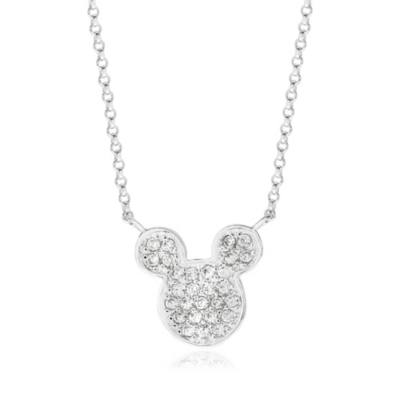 Mickey Mouse Icon Silver-Plated Necklace