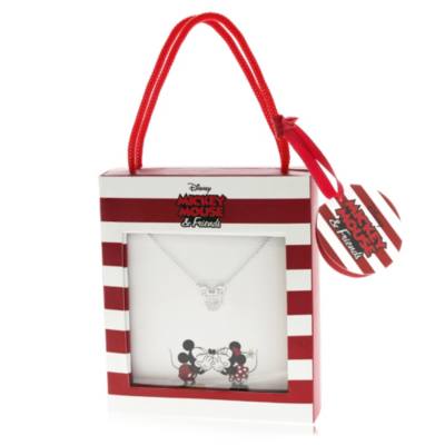 Mickey Mouse Icon Silver-Plated Necklace