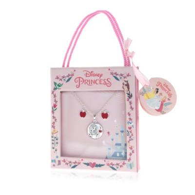 Set ciondolo e orecchini placcati argento Biancaneve