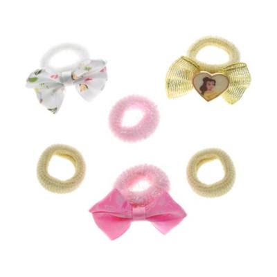 Disney Princess Mix Pack Belle Hair Ties, Pack of 6
