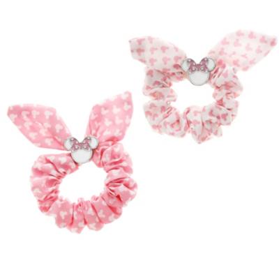 Minnie Mouse Bow Scrunchies, Pack of 2