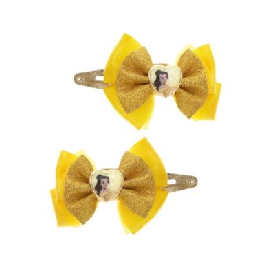 Disney Princess Belle Bow Hair Clips, Pack of 2