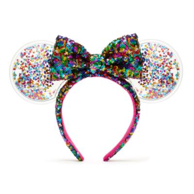 Cerchietto adulti orecchie con paillettes Minni Festa Walt Disney World