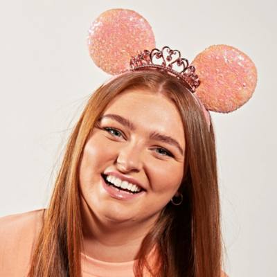 Cerchietto Adulti Orecchie Con Paillettes Minni Rosso, Nero E Bianco Walt Disney World 445037521607 - Foto 9