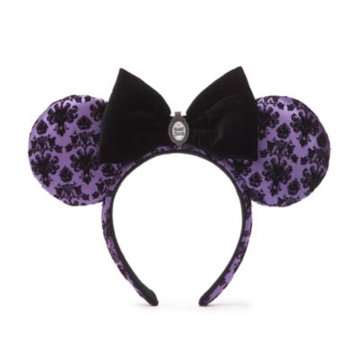 Walt Disney World diadema con orejas Minnie Mouse para adultos, The Haunted Mansion