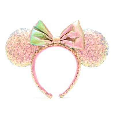 Walt Disney World Minnie Mouse 50th Anniversary Earidescent Ears Headband For Adults