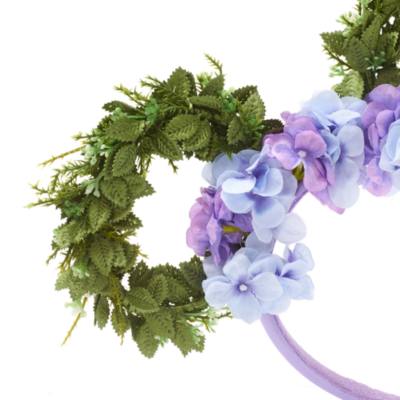 Disney Parks - Minnie Maus - Lila Haarreif mit Ohren und Hortensien-Motiv f&uuml;r Erwachsene
