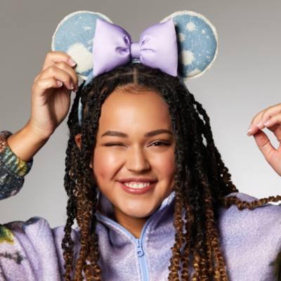 Disney Parks - Minnie Maus - Denim- und Lavendel-Haarreif mit Ohren f&uuml;r Erwachsene