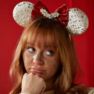 Cerchietto adulti orecchie Minni Natale BaubleBar