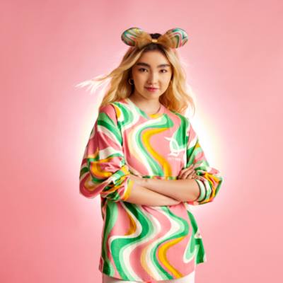 Disney Parks Minnie Mouse Swirl Ears Headband For Adults