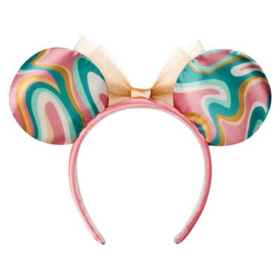 Disney Parks Minnie Mouse Swirl Ears Headband For Adults