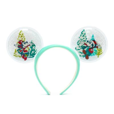 Disney Parks diadema orejas bola de nieve Mickey y Minnie para adultos