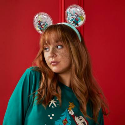 Disney Parks diadema orejas bola de nieve Mickey y Minnie para adultos