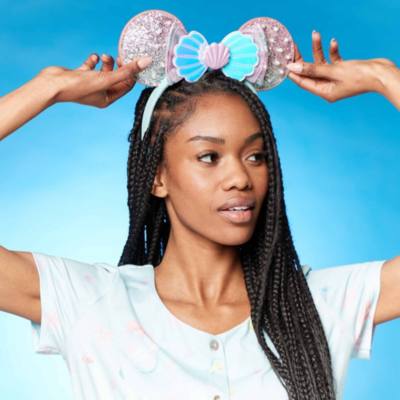 Disney Parks The Little Mermaid Minnie Mouse Ears Headband for Adults