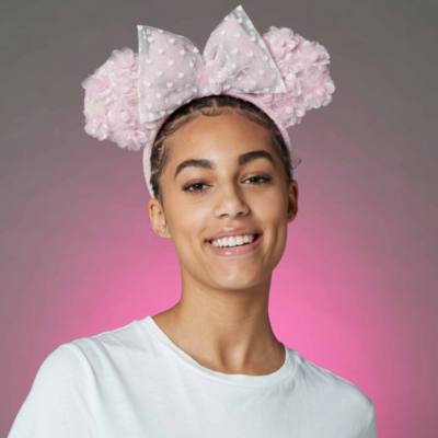 Disney Parks - Minnie Maus - Herzen und Blumen - Haarreif mit Ohren f&uuml;r Erwachsene