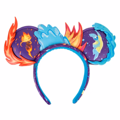Disney Parks Elemental Mickey Ears Headband For Adults