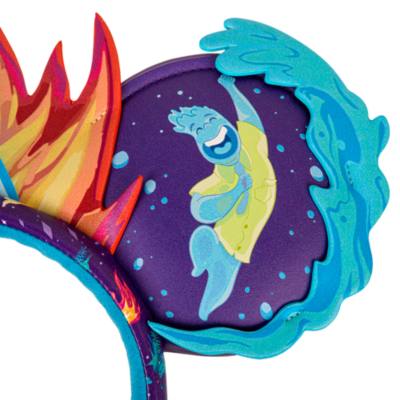 Disney Parks Elemental Mickey Ears Headband For Adults