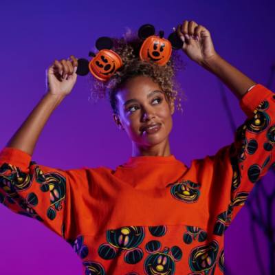 Diadema orejas calabaza Halloween Mickey Mouse para adultos